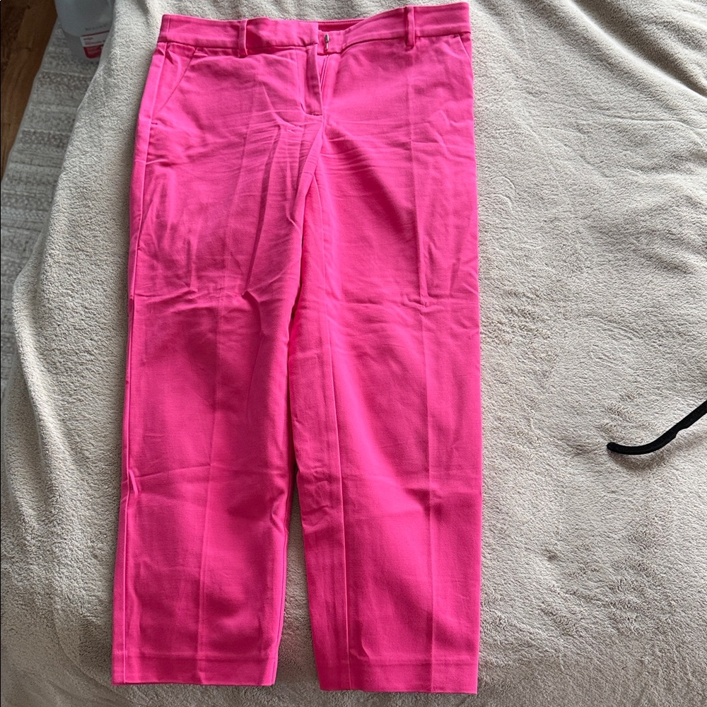 LOFT Pink Ankle Trousers
